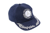 Vintage Mercedes-Benz Cap blue big logo car moto race racing style 80's 90's classic basic summer headwear street style outfit