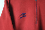 Vintage Umbro Fleece Half Zip Small