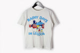 Vintage Droopy "Rainy Days in London" T-Shirt XSmall / Small white Featured Syndicate 80's cotton tee