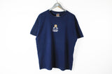Vintage Fosters Formula 1 Grand Prix T-Shirt XLarge navy blue 90s sport F1 tee