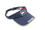 Vintage Tommy Hilfiger Visor summer sun protect wear sport street style basic headwear big logo hipster retro