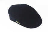 Vintage Lacoste Newsboy Cap black wool 90's made in France style authentic hip hop hat