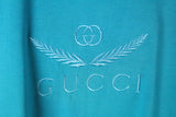 Vintage Gucci Bootleg Embroidery Logo T-Shirt Large / XLarge