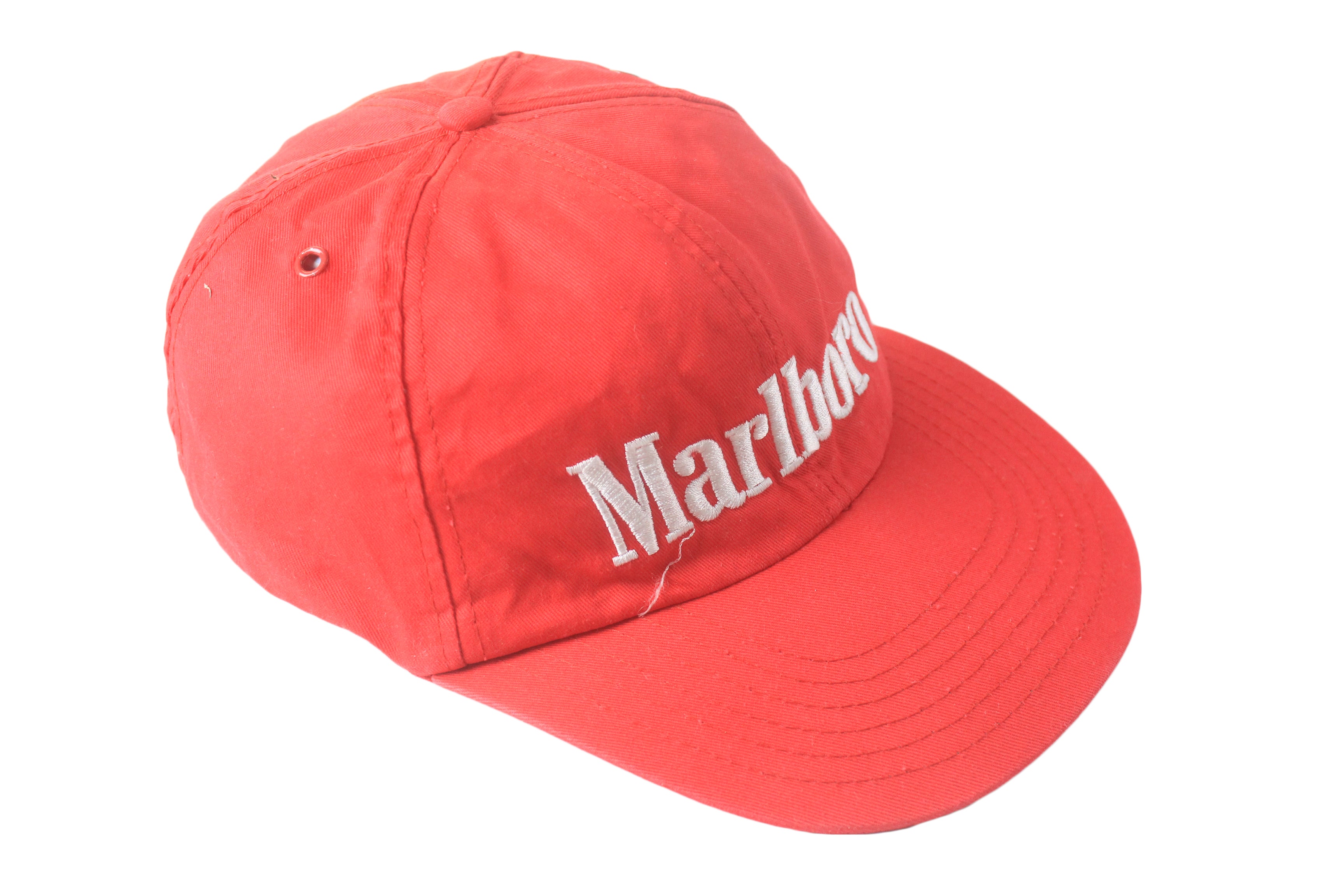 Marlboro キャップ　90s ヴィンテージ Vintage MARLBORO Trucker Cap big logo white / red 90's