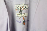 Vintage Ski Sweatshirt Half Zip Medium