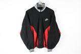 Vintage Nike Track Jacket Medium black red 90s sport team athletic jacket