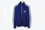 Vintage Adidas Track Jacket Large blue 80s excellent condition sport windbreaker