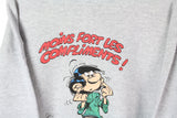 Vintage Moins Fort Les Compliments Sweatshirt Large