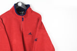 Vintage Adidas Fleece 1/4 Zip XLarge / XXLarge