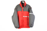 Vintage Ferrari Jacket Large / XLarge 80s 70s red gray Formula 1 F1 sport racing puffer