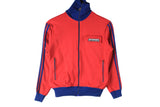 Vintage Adidas Track Jacket Women's XSmall red kids 80s 70s made in Yugoslavia full zipper windbreaker