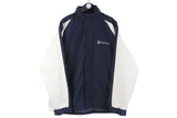 Vintage Rolls-Royce Jacket XLarge blue white small logo racing 00s authentic windbreaker