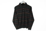 Vintage Paul & Shark Sweater Small made in Italy wool button rugby style jumper striped pattern