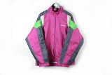 Vintage Adidas Track Jacket XLarge purple 90s sport style windbreaker