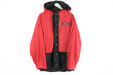 Vintage Adidas Basketball Double Sided Track Jacket Medium big logo snap buttons 90s sport USA style