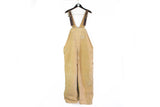 Vintage Carhartt Overalls 60 x 32 (6XLarge) work wear coveralls brown 90s retro style robe patch logo