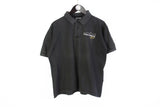 Vintage Michael Schumacher Polo T-Shirt Medium black small logo signature cotton tee Ferrari Formula 1