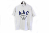 Vintage Adidas T-Shirt Medium AAC Athletic Club cotton retro 90s tee