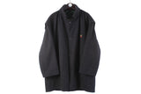 Vintage Paul & Shark Coat XLarge navy blue wool 90s 00s made in Italy jacket