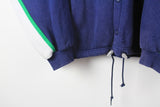 Vintage Adidas Snap Buttons Hoodie Medium