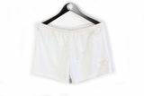 Vintage Adidas Shorts Large white 90s retro style cotton summer outfit