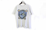 Vintage Devil Rays Tampa Bay 1995 T-Shirt Large made in USA gray big logo MLB Baseball cotton sport tee