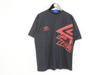 Vintage Umbro T-Shirt Large gray big logo 90s cotton tee sport style