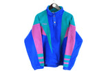 vintage FILA FLEECE Team Ski Italia men's purple blue authentic sweater snap button lining acid 90s 80s rare retro hipster winter rave wear