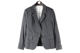 Maison Martin Margiela x H&M Blazer Women's 42 gray streetwear one button luxury jacket