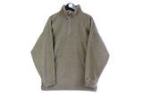vintage MUSTO Snags Polartec Fleece Size L men's quater zip anorak pullover sweater outdoor gray green dark warm hipster rave 90s activewear