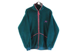 vintage helly hansen 90s green fleece ski style winter sweater