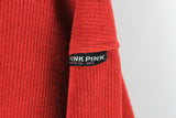 Vintage Think Pink Fleece Half Zip Small