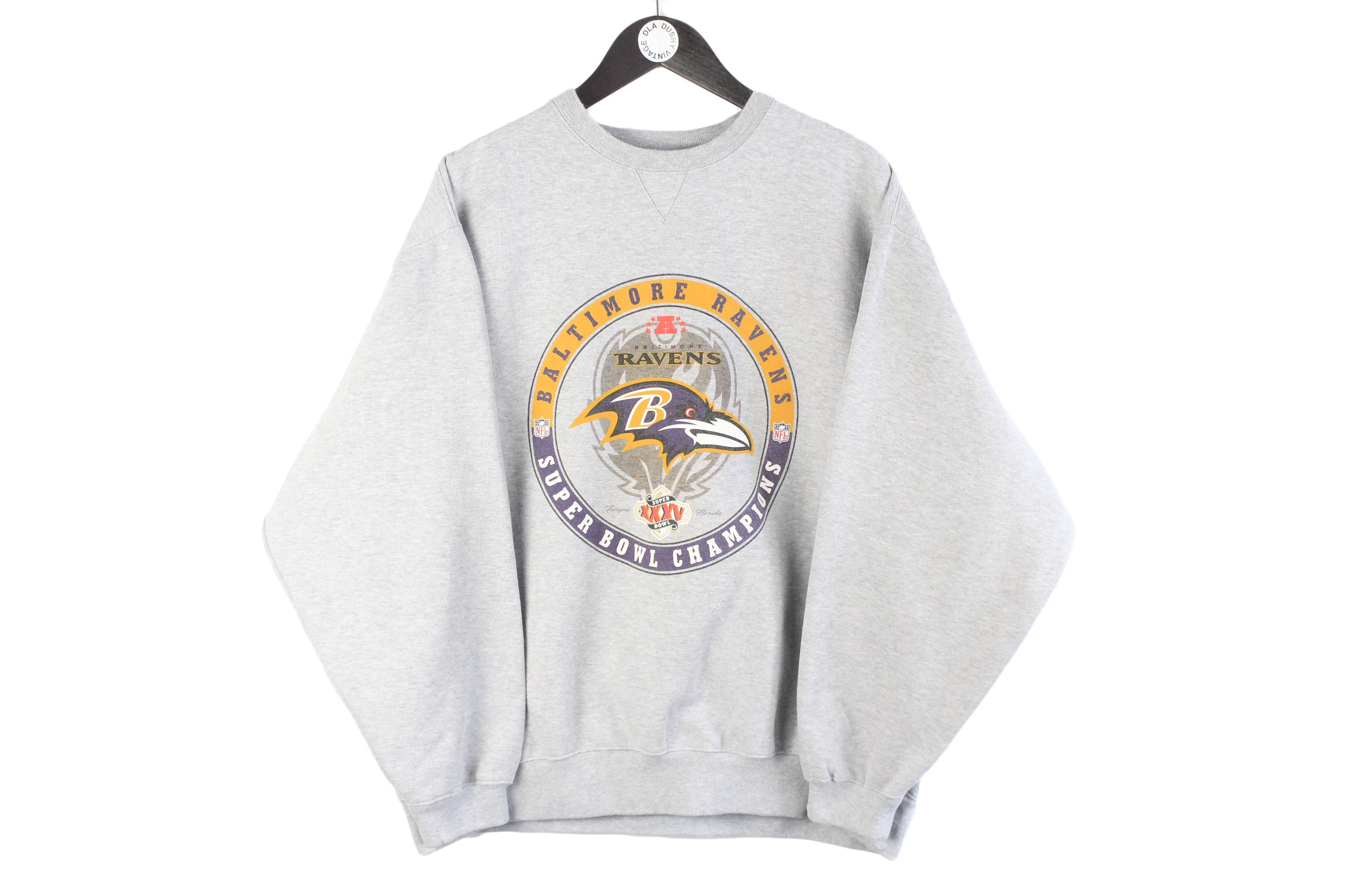 Vintage Baltimore Ravens Super Bowl NFL Nike Sweatshirt Large