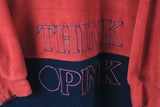 Vintage Think Pink Fleece Half Zip Small