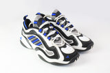 Vintage Adidas Sneakers US 8 white black blue trainers sport style excellent 1999 condition
