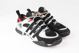 Vintage Adidas Equipment Sneakers US 9 black white 90s sport shoes retro trainers