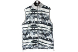 Vintage Atlas Fleece Vest Large wolf animal 90s sleeveless jumper wild pattern