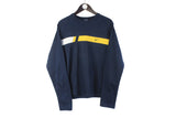Vintage Nike Long Sleeve T-Shirt Large blue small swoosh logo sweatshirt crewneck 00s jumper