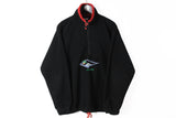 Vintage Fleece Half Zip Large black ski Verbier black winter sweater