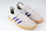 Vintage Adidas Indoor Sneakers US 6.5 gray purple 90s sport shoes