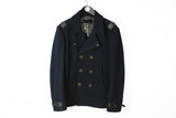 Diesel Black Label Coat Large navy blue