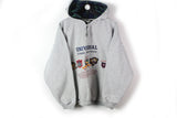 Vintage Universal Studios Hoodie Large gray big logo 90s HollyWood jumper