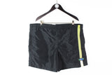 Vintage Nike Shorts Large black green 90's retro style