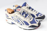Vintage Asics Sneakers Women's US 8.5 white blue 90s retro Gel 100 lite retro rare trainers