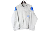 Vintage Volkswagen Work Jacket Small / Medium gray blue small logo 90s retro sport style shirt Racing racewear rally Formula 1