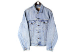 Vintage Levi's Denim Jacket Medium blue 90s retro USA jeans work wear