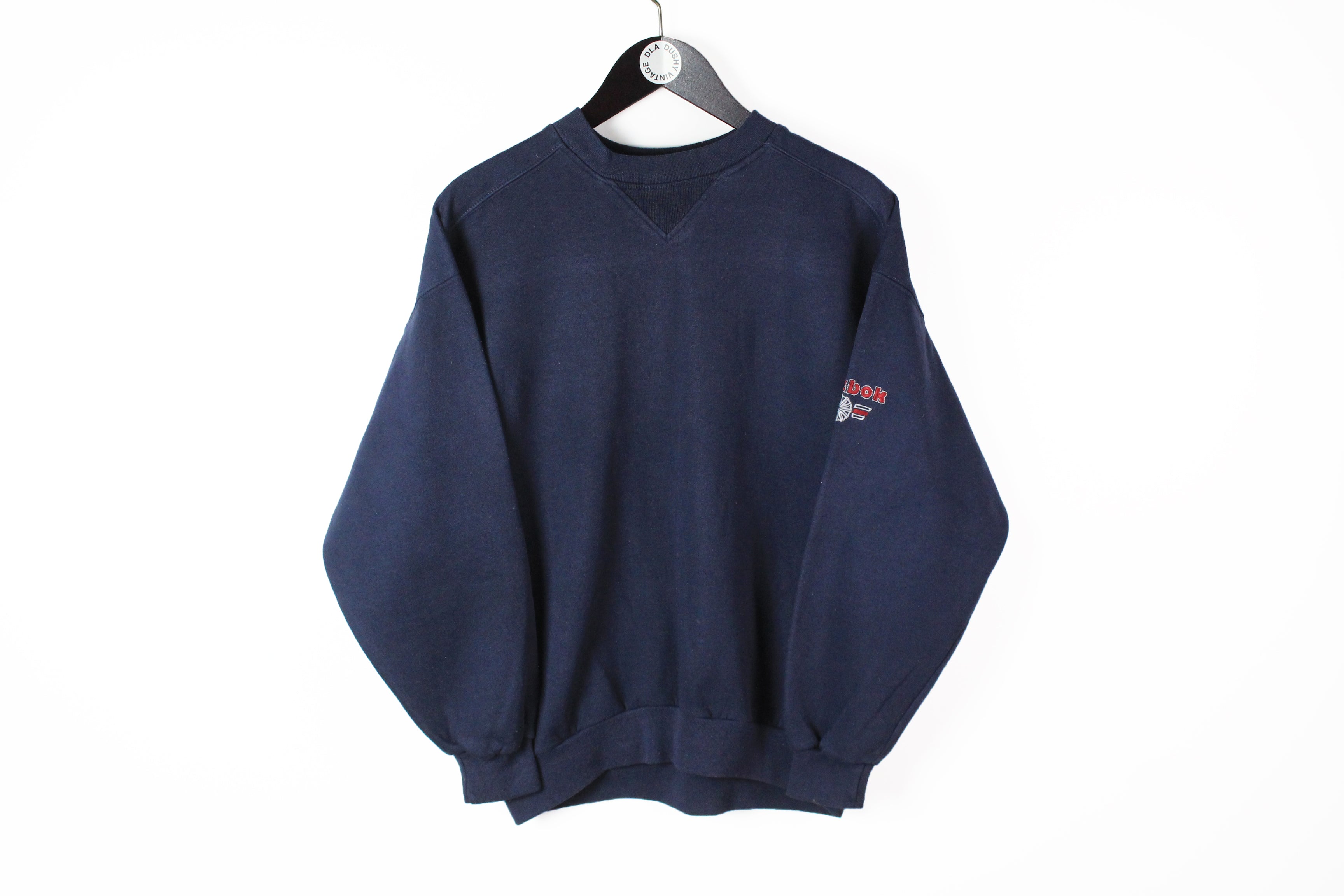 Vintage Sporty Blue Sweater - Small