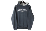 Vintage Reebok Hoodie Women's Large big logo 00s retro oversized jumper