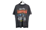 vintage 1988 HARLEY DAVIDSON CHOPPER Deadstock t-shirt Tee Size xs retro authentic rare gray 80s moto top big logo official bike unisex mens