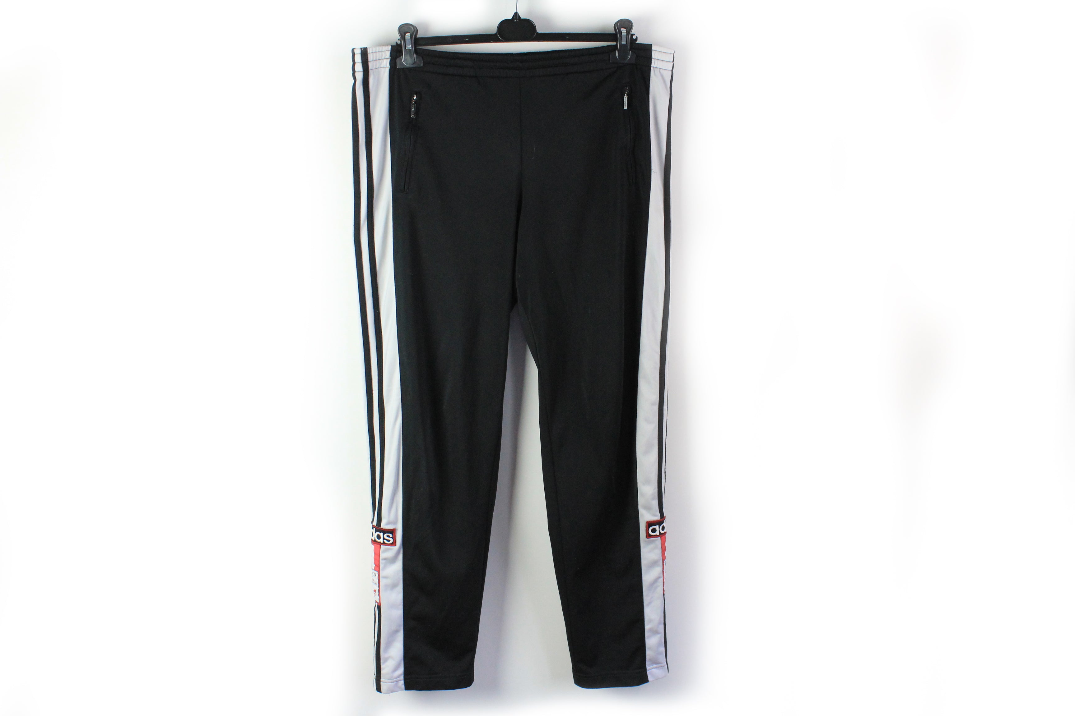 Vintage ADIDAS Track Pants Size S Black Big Logo Snap Buttons 90s Sport  Style -  Canada